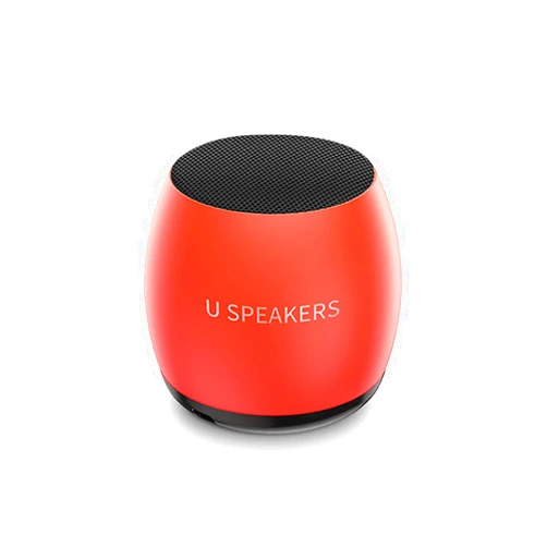 Fashionit U Micro Speaker | Glow in Dark | Stylish Small Portable Wireless Bluetooth 5.0 | Built-in Mic & Remote Shutter | Perfect Speaker for Parties, Travel! Mini Device, Rich Sound | Glow Coral