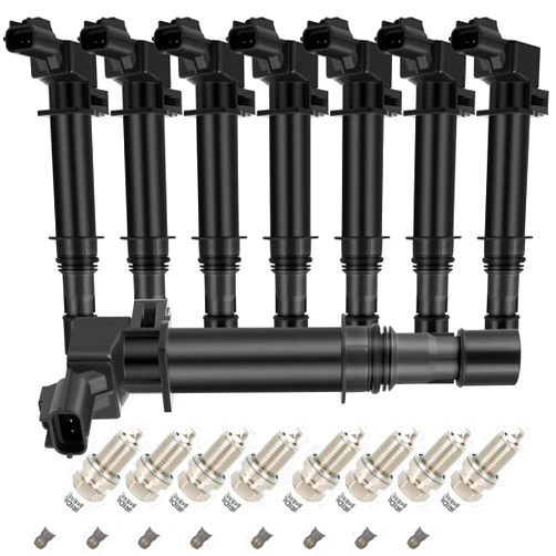 ASAPE Set of 8 Ignition Coil Pack with 8*Spark Plug Fit for 2000-2007 for Dodge Durango 2002-2007 for Dodge Ram 1500 2006-2007 for Jeep Commander 1999-2007 for Jeep Grand Cherokee 4.7L, Replace UF270