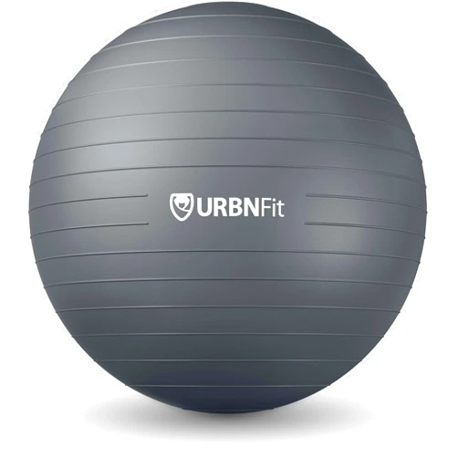 URBNFit Exercise Ball - Yoga Ball in Multiple Sizes for Workout, Pregnancy, Stability - Anti-Burst Swiss Balance Ball w/Quick Pump - Fitness Ball Chair for Office, Home, Gym
