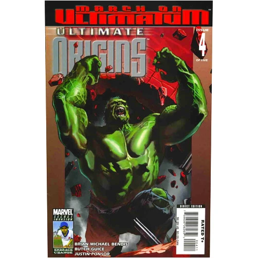 Marvel Ultimate Origins #4 VF ; Marvel comic book | Gabriele Dell’Otto