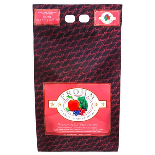 Fromm Four-Star Nutritionals Salmon A La Veg Dog Food - Premium Dry Dog Food - Salmon Recipe - 12 lb