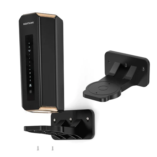 EDUP LOVE Wall Mount Kit for Nighthawk Wi-Fi 7 Routers RS200/RS280S/RS300/RS500/RS600/RS700S and Orbi WiFi 7 Mesh Systems RBE970/RBE972S/RBE973S/RBE870/RBE872/RBE873/ RBE770/RBE772/ RBE773/RBE370 (Black,1 Pack)