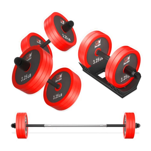 ZKN New dawn Adjustable Dumbbell Set，20/30/50/70/90lbs Free weight set with Carbon Steel,rack，Barbell Free weights set with Connector,Workout Equipment for Home Gym Suitable Men/Women