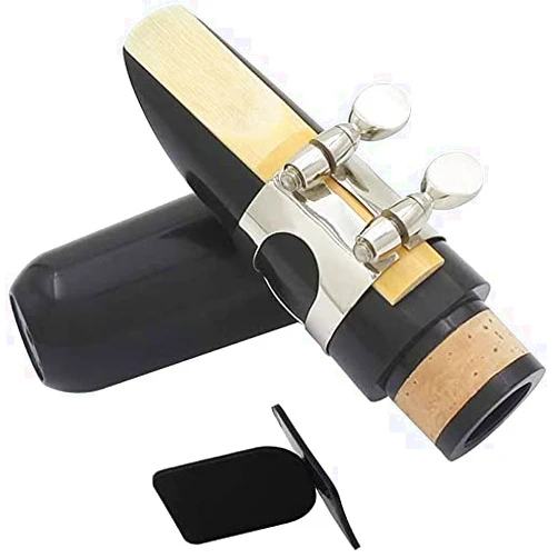 Raymond Joes Clarinet Mouthpiece Kit, Includes Ligature+Clarinet Mouthpiece Cushions+Clarinet Reed 2.5+Black Clarinet Mouthpiece Plastic Cap