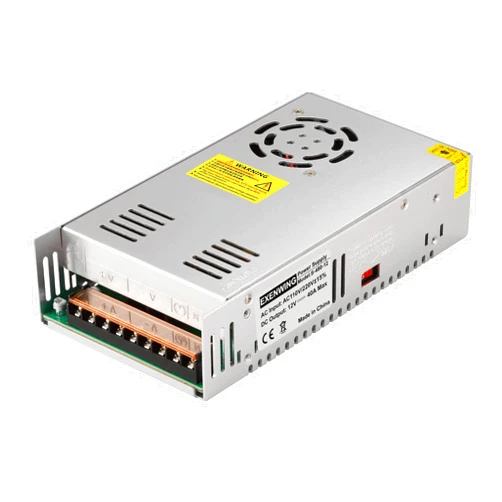EXENWING DC 12V 40Amp Switching Power Supply Adapter AC 110V / 220V to DC 12Volt 480Watt Universal Module Regulated Low Voltage Transformer Converter SMPS for LED Light 3D Printer CCTV Camera System…