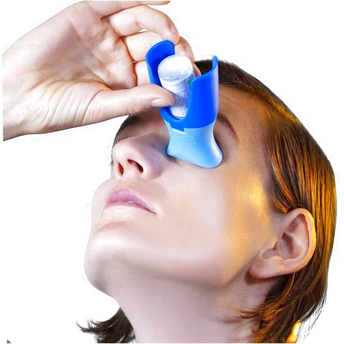 Remedic Eyedrop Bottle Dispenser, Portable Eye Drop Applicator, Reusable Eye Drop Guide Aid for Seniors and Elderly, Bottle Holder Tool for Elderly Children,Suitable with Most Eye Drop Bottles