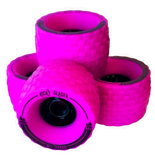 MBS All-Terrain Skateboard Wheels - Purple - Ricky Glaser Edition - 100mm X 65mm