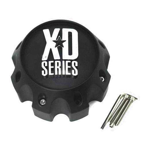 KMC XD Series by KMC Wheels KMC XD Series 441 796 797 798 800 801 8 Lug Matte Flat Black Center Cap 1079L170-MB-8LUG