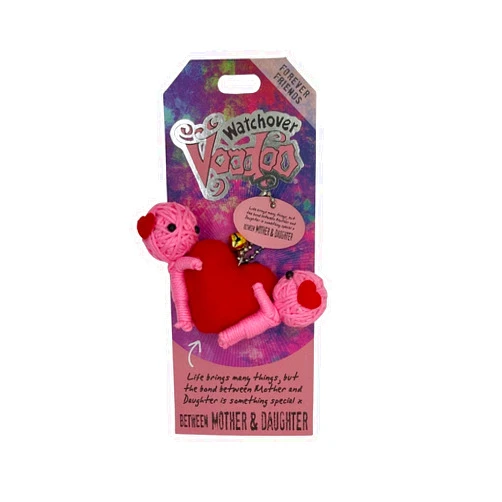 Watchover Voodoo 3-Inch Mother & Daughter Keychain - Handcrafted Gift to Bring Good Luck and Positivity Everywhere You Go