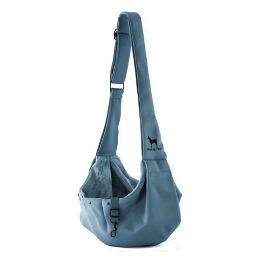 Noah & Paw Dog Sling Carrier for Small Medium Dogs & Puppies, Dog Carrier with Adjustable Padded Strap, Premium Twill, Insulated with Soft Breathable Fur, Double Safety Feature, Machine Washable