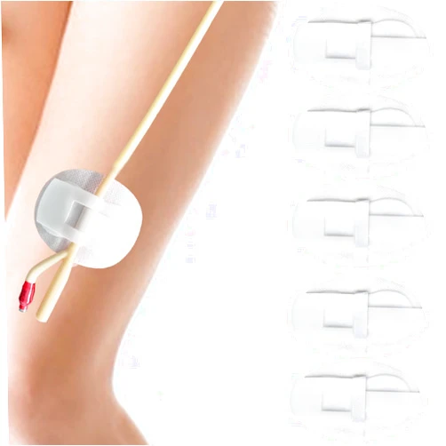 AxuuRmvin Catheter Stabilization Device,Catheter Urinary Leg Bag Holder Legband Holder Sticker Catheters for Men (White)