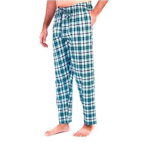 Place & Street Plaid Pajama Pants for Men - 100% Cotton PJ Pants - Woven Sleepwear Lightweight Lounge Sleep Pants for Men