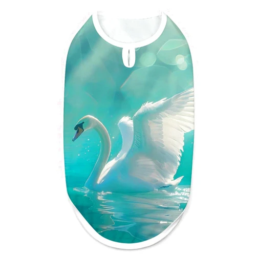 Zenladen297 Swan Swimming on The Lake Dog Shirt Dogs Costume Cat Dog Pajamas Puppy Gift Pet Clothes Jacket for Small Large Dogs