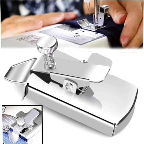 LOVEDAMAO Upgraded Magnetic Seam Guide for Sewing Machine, Universal Sewing Machine Attachments, Magnetic Seam Guide with Clip, Hemmer Guide Sewing Ruler, Sewing Supplies Accessories, Sewing Tools