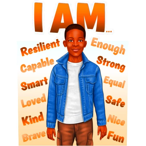 By Aaliyah Wilson (Author) I Am: Positive Affirmations Coloring Book for Black Boys: Build Your Child's Confidence and Self-Esteem | Empowering Book for Young Black Boys | ... | African American Children Books)