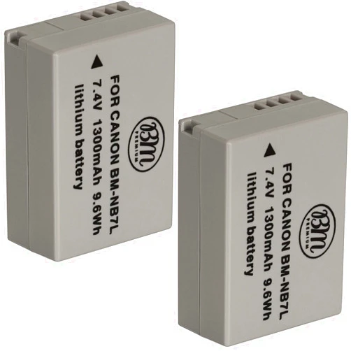 Big Mike's BM Premium 2-Pack of NB-7L Batteries for Canon PowerShot G10, G11, G12, SX30 is Digital Camera