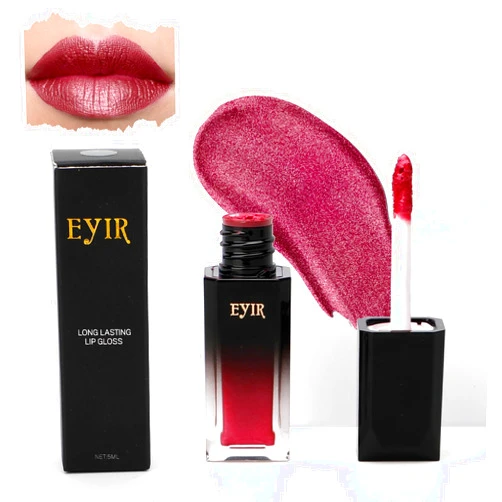 HENIUY Glitter Lip Gloss - Shimmer Lip Gloss Matte, Long Lasting Lip Gloss, Diamond Liquid Lip Gloss for Women(5ml, 01 Pink Rose)