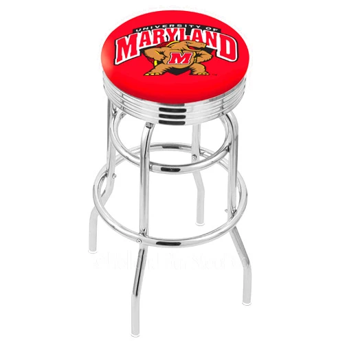 Holland Bar Stool Co. Logo Series Bar Stool NCAA Team: University of Maryland, Size: 25
