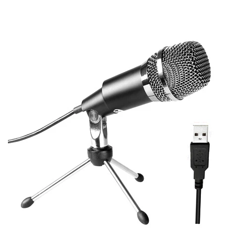 FIFINE USB Microphone, Plug and Play Home Studio USB Condenser Microphone for Skype, Recordings for YouTube, Google Voice Search, Games, for Windows and Mac-K668
