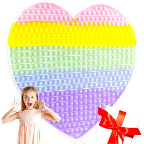 Woplagyreat Big Fidget Sensory Toys for Kids,19.3 Inch Super Large Jumbo Push Bubble Silicone Squeeze Toy for Autism Anxiety Stress Relief Giant Classroom Prize Gifts for Girl Boy Adults