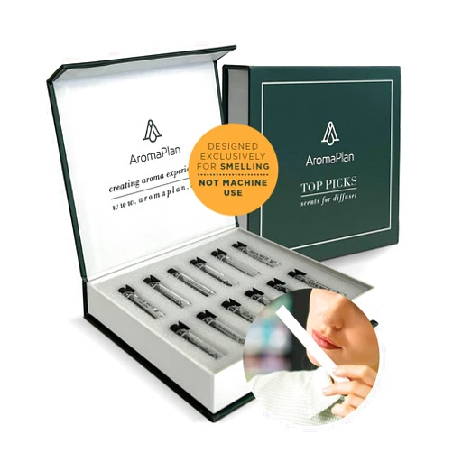 Aromaplan Sample Set, Top Picks Set Collection Exclusively for Smelling, NOT Machine USE - 12 Premium Scent Samples- Discover Our Top Picks Scent Fragrances - USA Fragrance (12 Samples Kit)