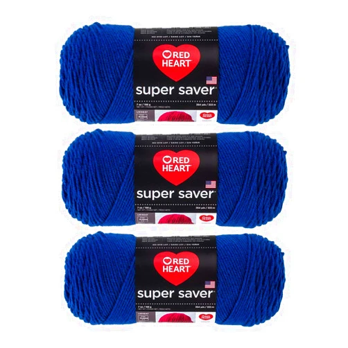 Red Heart Super Saver Yarn (3-Pack) Royal E300-385