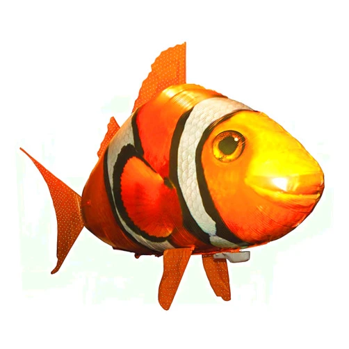 BLGKJDYY Shark Inflatable Flying Air Toy Remote Control Shark Swimming Fish RC Animal Toy Helium Balloon Gifts for Kids (Goldfish, One Size)