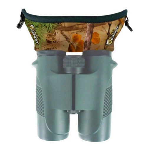 Slicker Bino Bandit - Water-Resistant Binocular Eyeshields to Block Glare and Reduce Eye-Strain- Alpine Mountain Camo