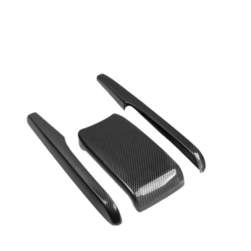 LOPDWIM Armrest Box Protective Cover Carbon Fiber Car Central Armrest Decorative Modification for Honda for Civic 10Th 2016 2017 2018 2019