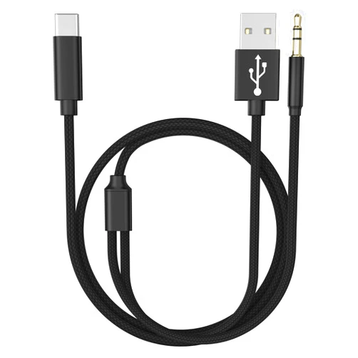Belcompany [MFi Certified] Charging Audio Cable for iPhone 15,2 in 1 USB C to 3.5mm Nylon Braided Aux Cord Works with Car Stereo Speaker Headphone Car Charger Compatible with iPhone15/15 Plus /15Pro Max,iPad Pro