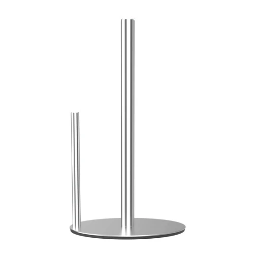 Niffgaff Paper Towel Holder Silver Kitchen Roll Holder, Premium Stainless Steel Paper Towel Holder for Kitchen Roll Organize, Countertop Roll Dispenser with Weighted Base