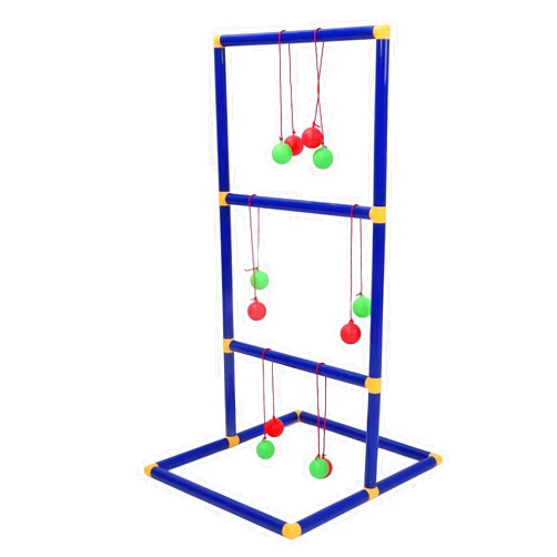 EDpsythr Ladder Toss Game Set, 12 Balls Ladder Toss Indoor Outdoor Game Set,Ladder Toss Game Set Interactive Asssembly Replacement Ladder Ball Tossing Game for Outdoor
