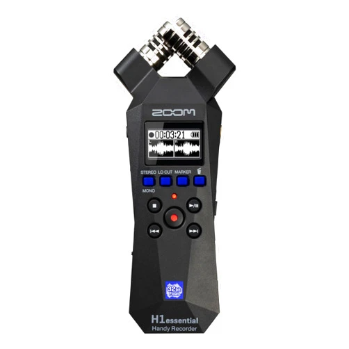 Zoom H1essential Stereo Handy Recorder (2024 Model, Essential Series) with 32-Bit Float, Accessibility, X/Y Microphones, USB Microphone, Portable, for Musicians, Podcasters, Filmmakers
