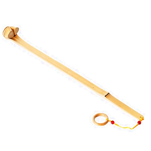 JOYGOOD Back Scratcher Creative Horseshoe Shape Back Scratcher, Easy to Store Back Massager with Hanging Loop, Durable Bamboo Anti-Itch Artifact, for Man (Color : Natural, Size : 40cm*2)