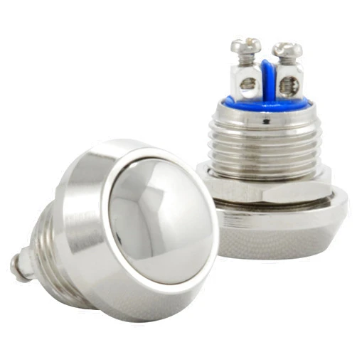 JacobsParts 12mm Stainless Steel Momentary Push Button Switch