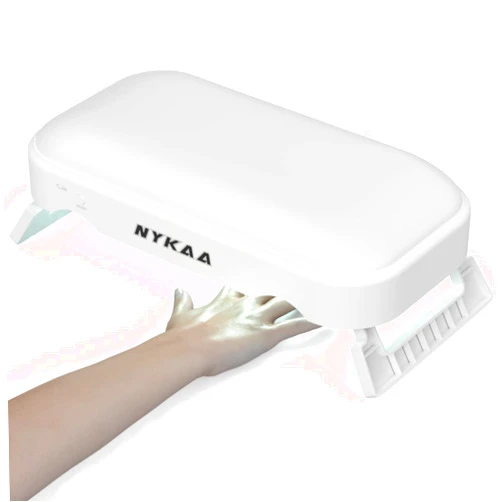 NYKAA Nail Arm Rest Cushion, Microfiber Leather Manicure Hand Pillow, Professional hand Rest Cushion Table Desk, for All Brands Nail Dryer Lamp, Nail Salon Use (White)