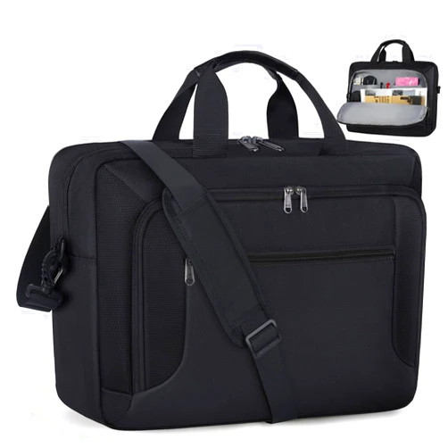 Dakuly Laptop Bag 15.6 Inch Laptop Briefcase Computer Bag for Men Women Waterproof Business Office Work Large Laptop Case 15.6 Inch Adjustable Shoulder Messenger Bag Black