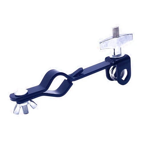 TUOREN Cowbell Holder Clamp Drum Set Mounting Clamp Bracket for Jam Blocks Tambourine Cymbal Black Powder Coated Steel