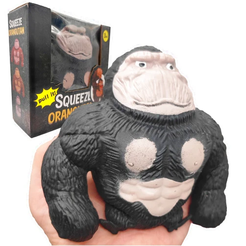 AWANGLUO Funny Giant Stretch Gorilla Figure for Kids and Adult, Decompress and Squeeze Stress Toys, Stress Relief Toy for Children and Adults Sensory Toy for Anxiety, ADHD, Gift for Easter, Birthday