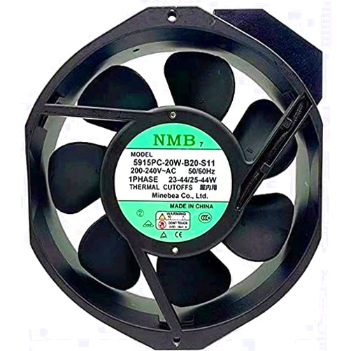 AJSWISH 5915PC-20W-B20-S11 200-220VAC 23/44W 172×150×38mm High Temperature Resistant Fan for 5915PC-20W-B20-S11 Fan
