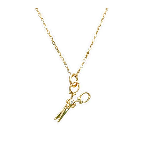 Handmade 14K Gold Filled Tiny Scissors Pendant Necklace Scissors Charm Necklace Gift for Hair Stylist Gifts Personalized Jewelry