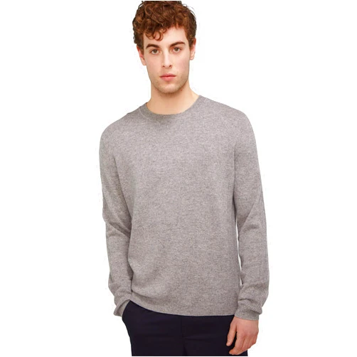 State Cashmere Essential Crewneck Sweater 100% Pure Cashmere Pullover Knitted Base Layer for Men