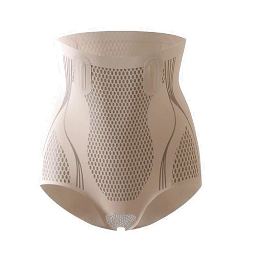 Kuqcco Ice Silk Ion Fiber Repair Shaping Shorts, High Waisted Tummy Control Ice Silk Ion Shapewear