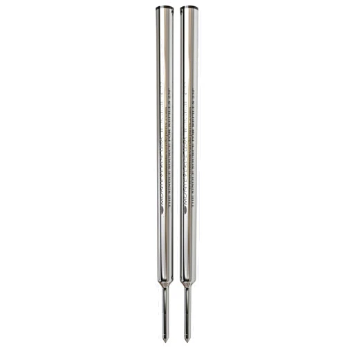 Monteverde Rollerball Refill to Fit Cross Rolleball Pens, Fine Point, Black, 2 per Pack (C222BK)