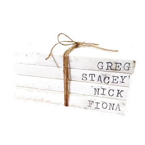 Appalachian Artisans Personalized Stacked Books, Farmhouse Books, Stamped Books Set, Family Name Book Stack, Rustic Home Decor, Book Stack Decoration, Custom Bookstack, Stack of Books, Mothers Day Gifts, Gift for Mom