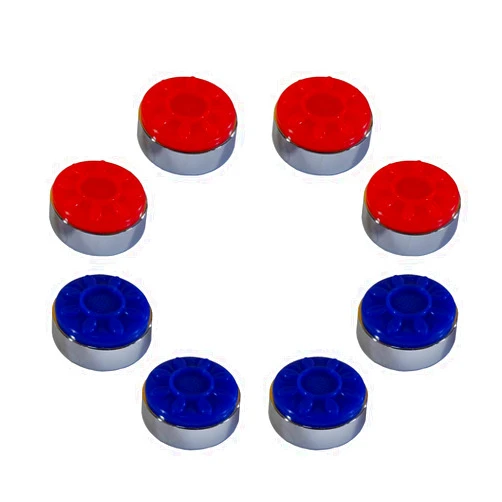 Game Room Guys Premium Chrome-Plated Steel Indoor Shuffleboard Pucks - Set of 8 (2-5/16