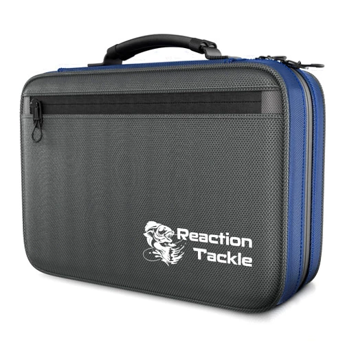 Reaction Tackle Deluxe Bait Binder – Water-Resistant Soft Plastic Bait Storage Bag, Saltwater & Freshwater Fishing Tackle Organizer, Lure Bag for Bass, Kayak, and Boat Fishing