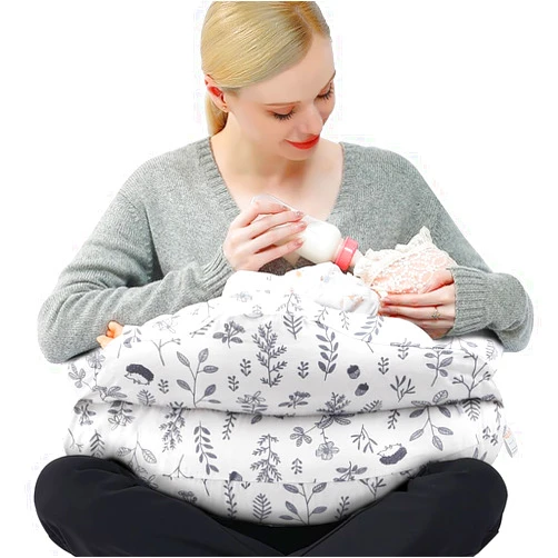 Chilling Home Nursing Pillow Adjustable,Baby Pillow for Breast Feeding Bottle Feeding, Large Size More Support for Mom and Baby, Breastfeeding Essentials for Newborn,Removable Cover