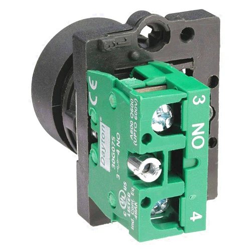 Dayton 30G225 Non-Illuminated Push Button, 22Mm, Plastic