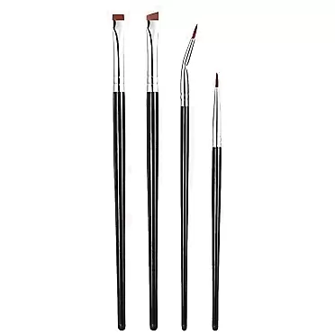 Rytrre Fine Angled Eyeliner Brush, Ultra thin Precision Eye Liner Makeup Brushes Set, Fine Point Eyeliner Brush Eye Makeup Tool